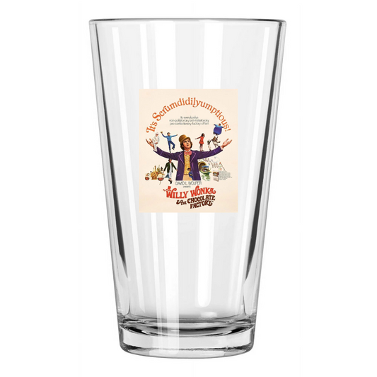 1971 Gene Wilder 'Willy Wonka And The Chocolate Factory' Pint Beer Glass