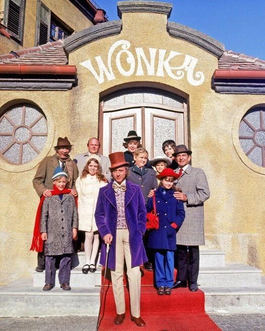 1971 Gene Wilder And Cast Keychain Willy Wonka And The Chocolate Factory Print