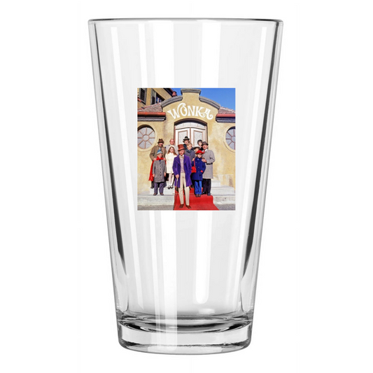 1971 Gene Wilder And Cast Willy Wonka And The Chocolate Factory Pint Beer Glass