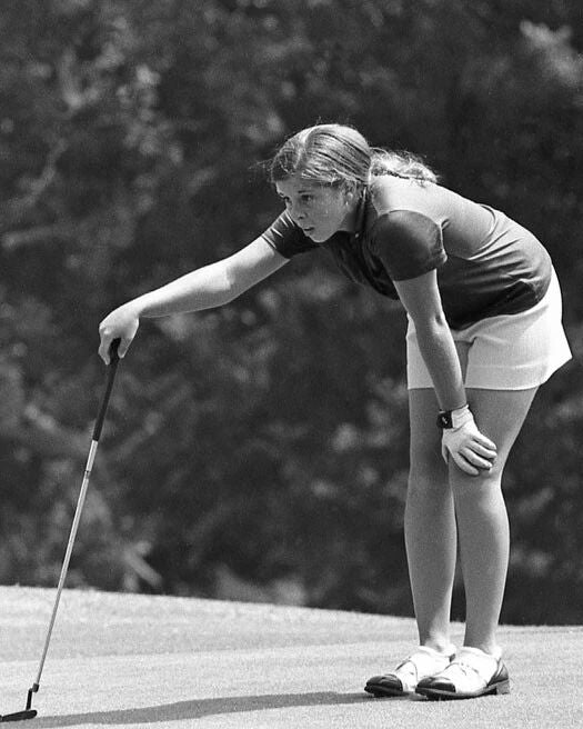 1971 Golfer Hollis Stacy Glossy Photo U.S. Girls Junior Championship Poster
