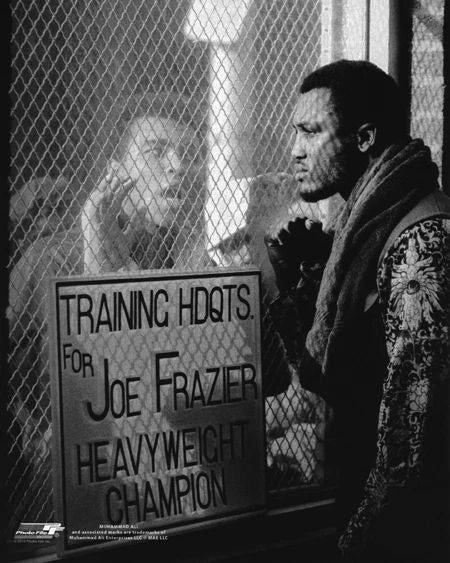 1971 Heavyweight Boxers Joe Frazier And Muhammad Ali Glossy Keychain Print