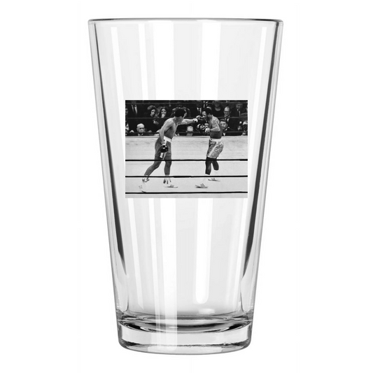 1971 Heavyweight Boxers Joe Frazier Vs Muhammad Ali Pint Beer Drinking Glass