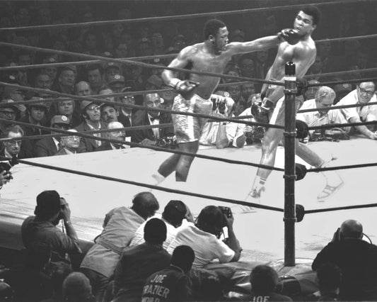 1971 Joe Frazier Vs Muhammad Ali Glossy Keychain Heavyweight Boxers Print