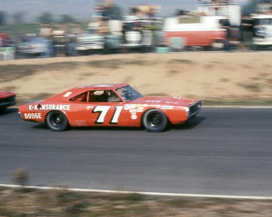 1971 K & K Insurance Dodge Bobby Isaac Glossy Magnet Print Riverside Raceway