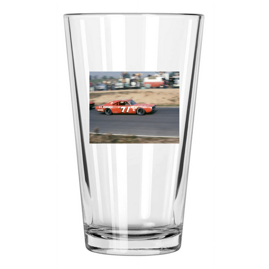 1971 K & K Insurance Dodge Bobby Isaac Riverside Raceway Pint Beer Glass
