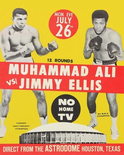 1971 Muhammad Ali Vs Jimmy Ellis Glossy Photo Heavyweight Fight!