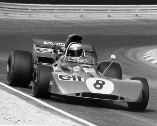 1971 Racecar Driver Jackie Stewart Glossy Keychain Formula 1 Tyrrell Print