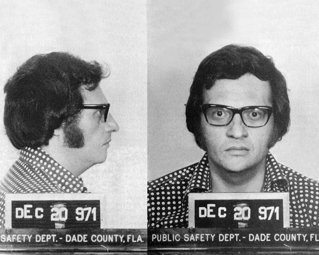 1971 Radio Tv Host Larry King Mugshot Glossy Keychain Criminal Keychain