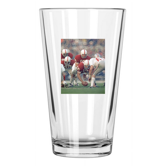 1971 Stanford Indians Jim Plunkett Photo Rose Bowl 1 Pint Beer Drinking Glass