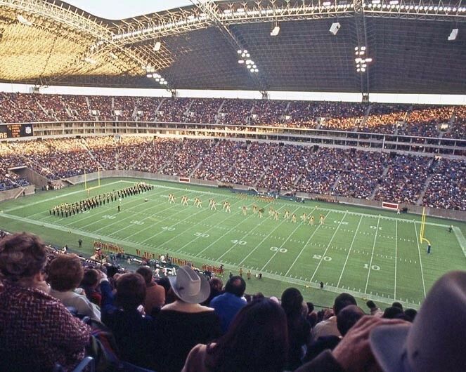 1971 Texas Stadium Glossy Magnet Magnet Dallas Cowboys Vs Cardinals Print