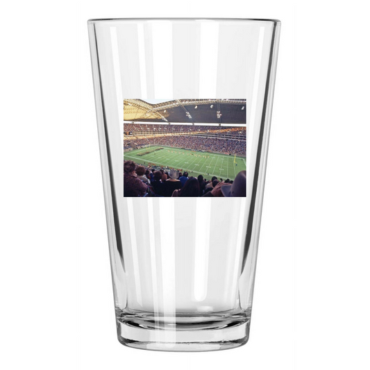 1971 Texas Stadium Photo Dallas Cowboys Vs Cardinals Pint Beer Drinking Glass