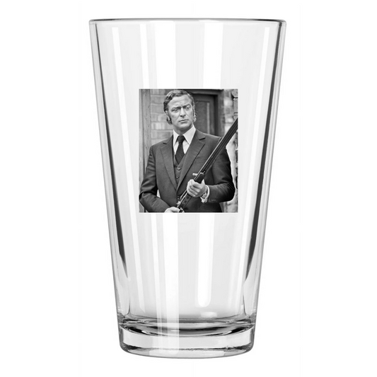 1971 Western Crime Film Get Carter Photo Michael Caine Pint Beer Drinking Glass