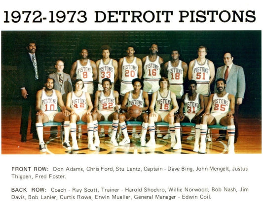 73 Detroit Pistons Team Magnet Basketball Picture Nba