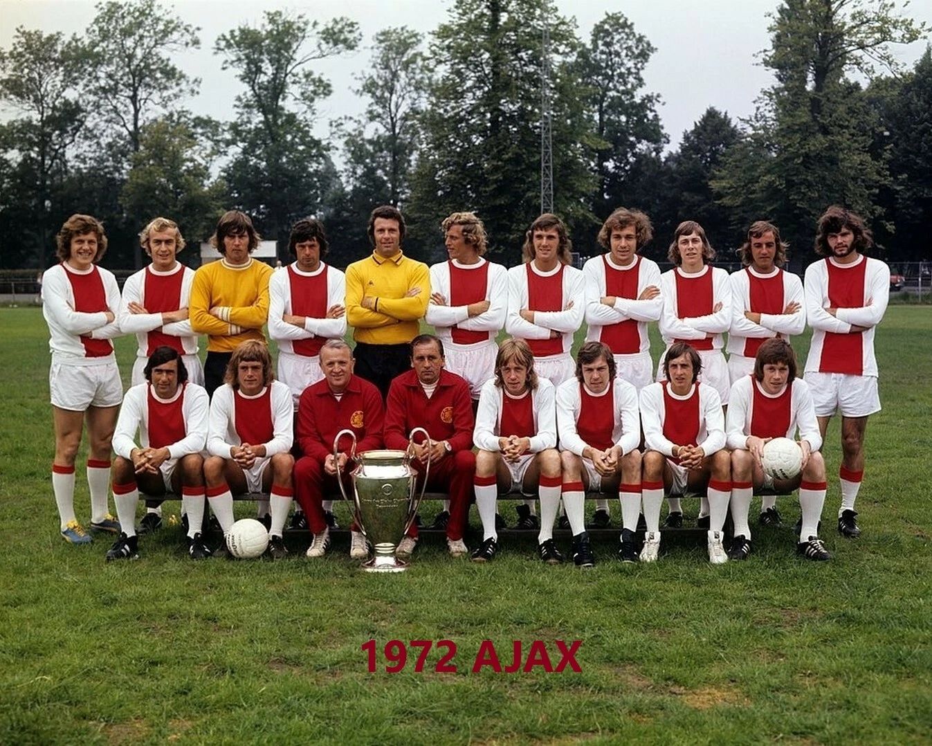 1972 Ajax Team Photo Soccer Picture