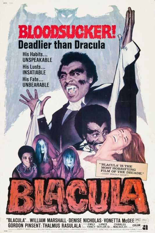 1972 Blacula Movie Magnet William Marshall Vonetta Mcgee Horror