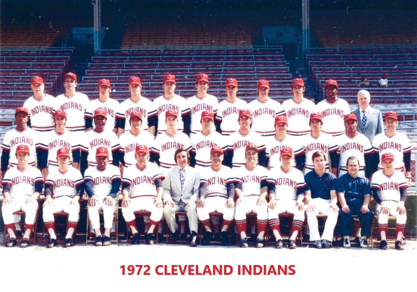 1972 Cleveland Indians Team Keychain Baseball Picture Mlb
