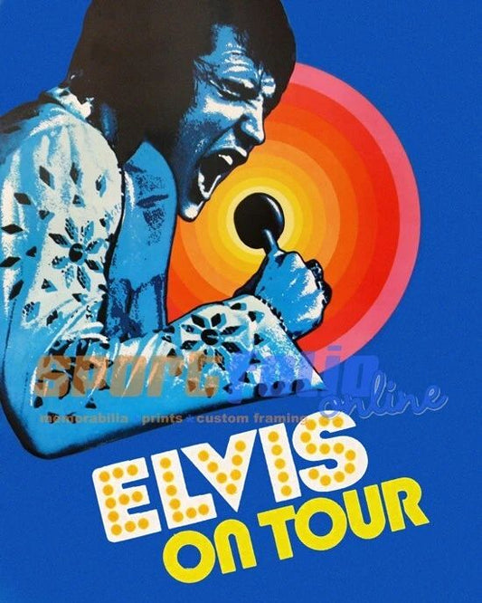 1972 Elvis Presley Glossy Magnet Elvis On Tour Magnet Singer Actor Print