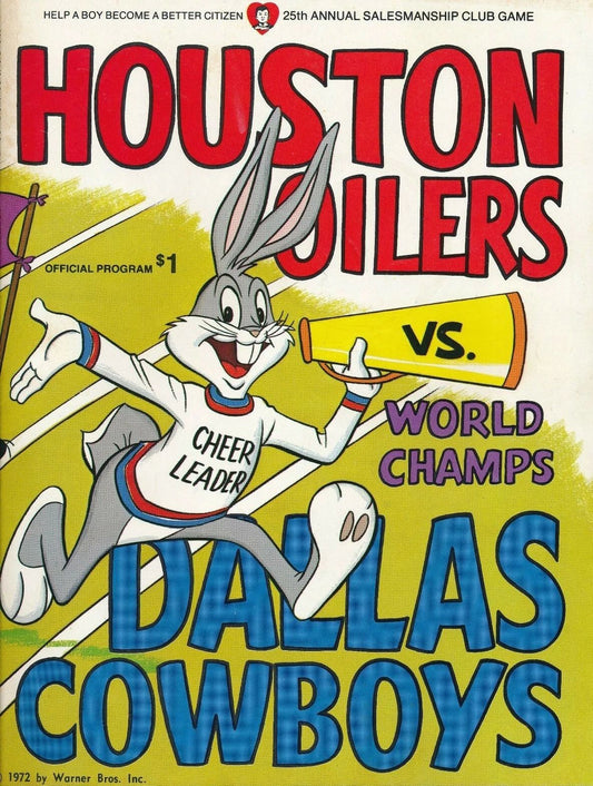 1972 Houston Oilers Vs Dallas Cowboys Photo Football Nfl 300 Piece Jigsaw Puzzle