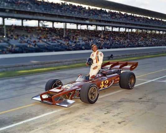 1972 Indy Racecar Driver Swede Savage Glossy Photo Indianapolis 500 Poster