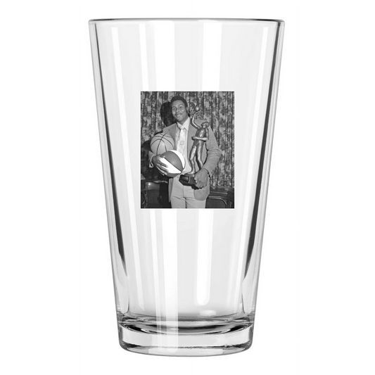 1972 Kentucky State Travis Grant Photo Lapchick Trophy Pint Beer Drinking Glass
