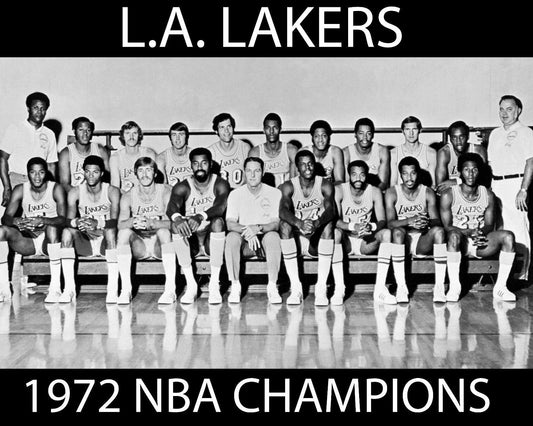 1972 Los Angeles Lakers Team Photo Basketball Picture Nba Champs La
