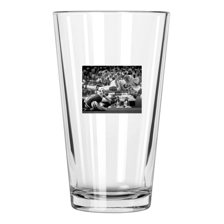 1972 Miami Dolphins Larry Csonka Nfl Football Td Dive! Pint Beer Drinking Glass