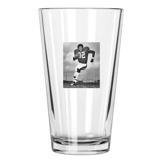 1972 Miami Hurricanes Chuck Foreman College Football Pint Beer Drinking Glass