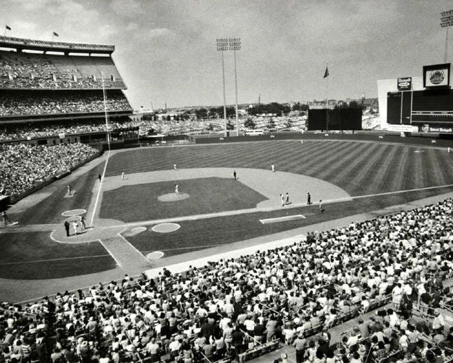1972 New York Mets Shea Stadium Glossy Magnet Field Print Ballpark Magnet
