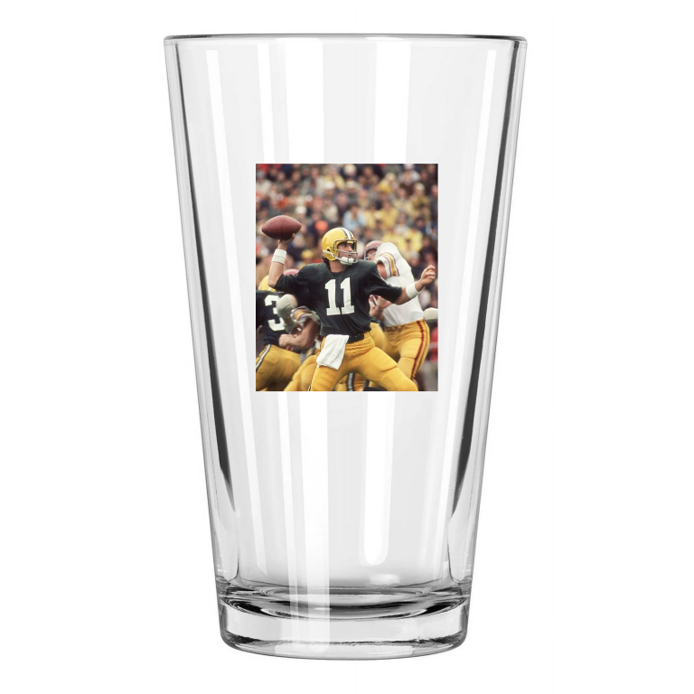 1972 Oregon Ducks Dan Fouts Photo College Pint Beer Drinking Glass