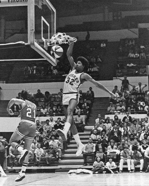 1972 Virginia Squires Julius Dr J Erving Glossy Magnet Aba Basketball Print 1