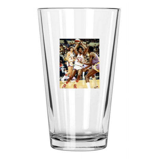 1972 Virginia Squires Julius Dr J Erving Aba Basketball 2 Pint Beer Glass