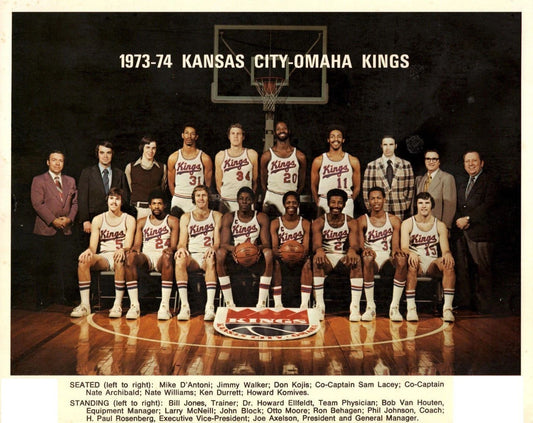 74 Kansas City Omaha Kings Team Keychain Basketball Picture Nba