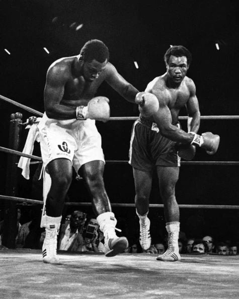 1973 Boxing Joe Frazier Vs George Foreman Glossy Photo Title Fight Poster 1