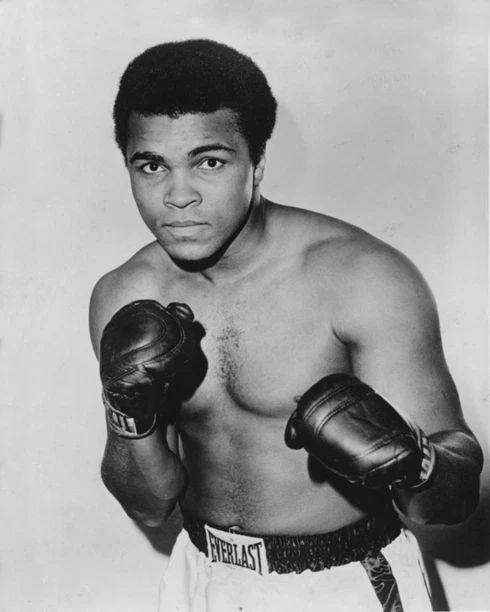 1973 Cassius Clay Muhammad Ali Glossy Keychain Heavyweight Champion Print
