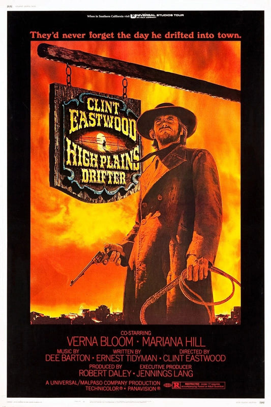 1973 High Plains Drifter Movie Keychain Clint Eastwood Stranger Western