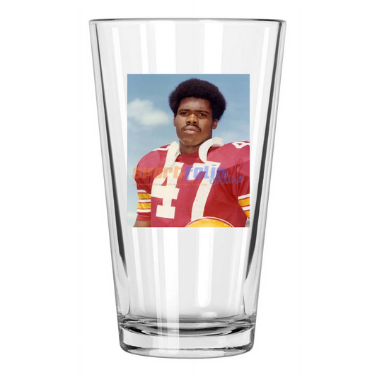 1973 Iowa St Cyclones Matt Blair Photo College Football Pint Beer Drinking Glass