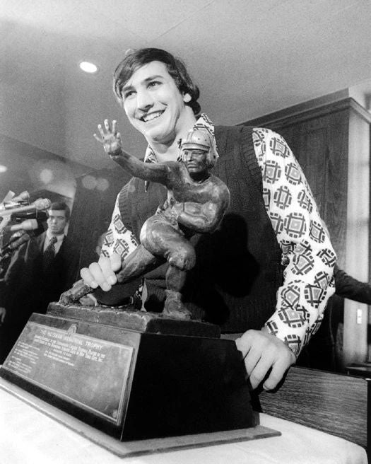 1973 Penn State John Cappelletti Glossy Keychain College Heisman Trophy Print 2