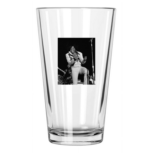1973 Soul Singer James Brown Photo Funk Music Pint Beer Drinking Glass