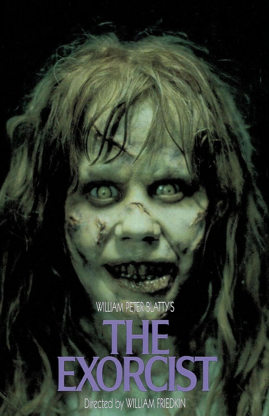 1973 The Exorcist Movie Poster Print Regan Macneil Linda Blair Damien Karras
