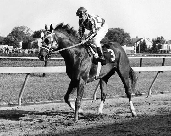 1973 Triple Crown Horse Secretariat Glossy Keychain Print Racehorse Keychain