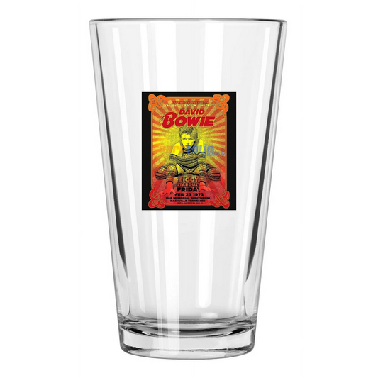 1973 Uk Singer David Bowie Photo Rock Ziggy Stardust 1 Pint Beer Drinking Glass