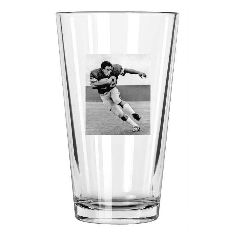 1973 Usc Trojans Anthony Davis Photo College 2 Pint Beer Drinking Glass