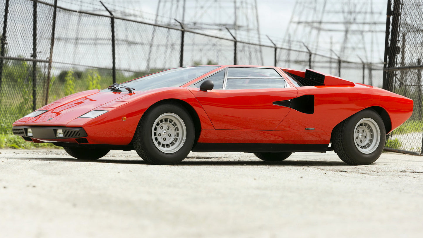 Lamborghini Countach Hd Art Print Poster