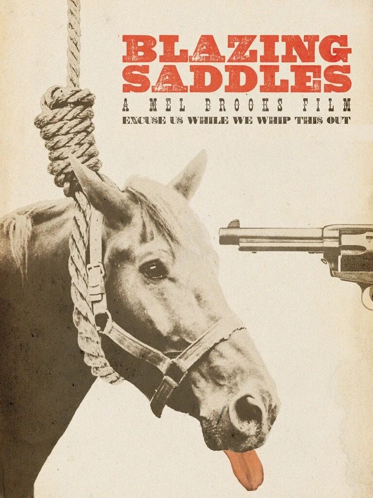 1974 Blazing Saddles Movie Poster Print Mel Brooks Gene Wilder