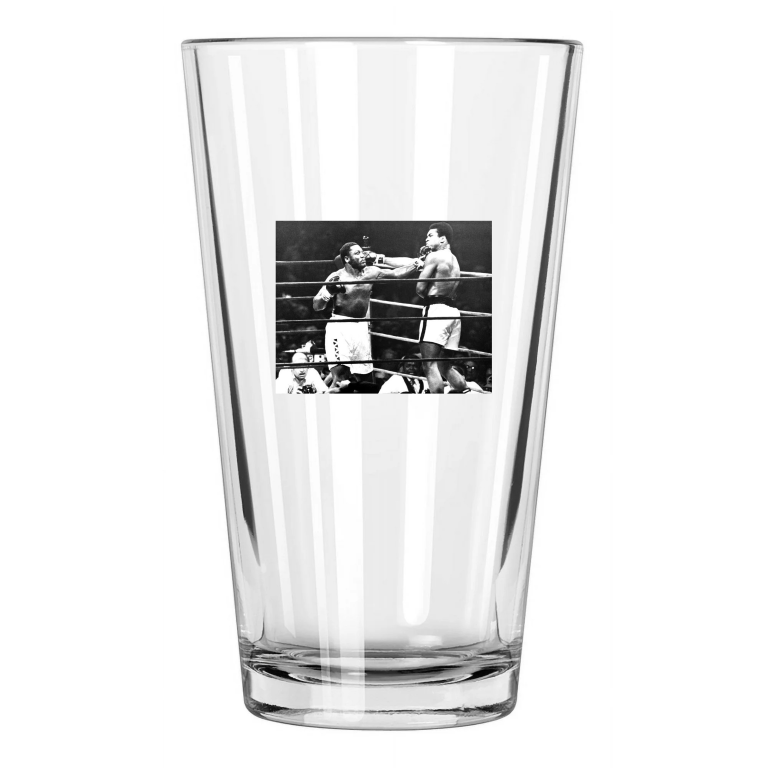 1974 Boxing Muhammad Ali Vs Joe Frazier Title Fight Ii 1 Pint Beer Glass