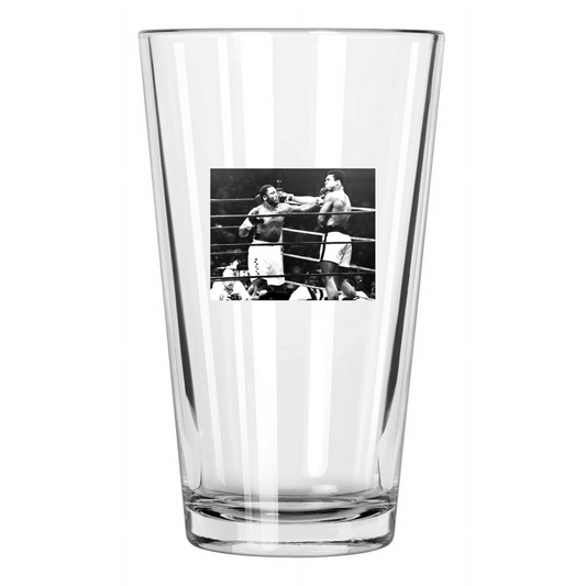 1974 Boxing Muhammad Ali Vs Joe Frazier Title Fight Ii 1 Pint Beer Glass