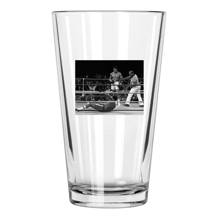 1974 Boxing Muhammad Ali Vs George Foreman Rumble In The Jungle 1 Pint Glass