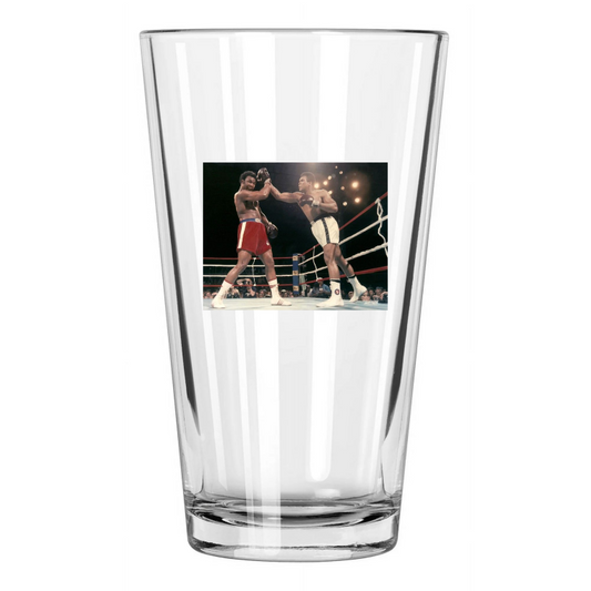 1974 Boxing Muhammad Ali Vs George Foreman Rumble In The Jungle 2 Pint Glass