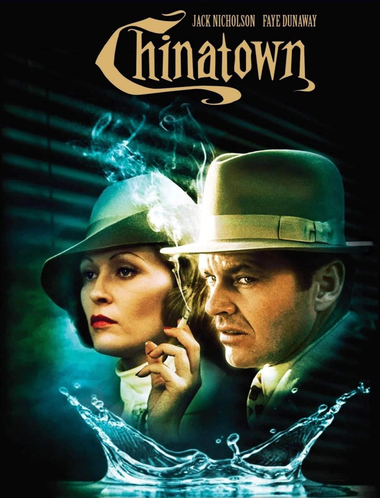 1974 Chinatown Movie Poster Jack Nicholson Faye Dunaway Jake Gittis