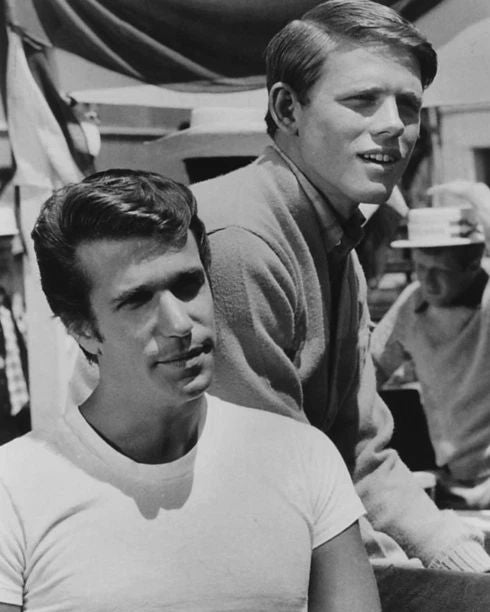 1974 Happy Days Glossy Magnet Ron Howard And Henry Winkler Fonzie Print